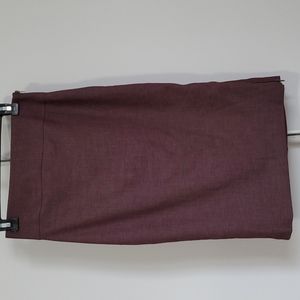Burgundy Pencil Skirt